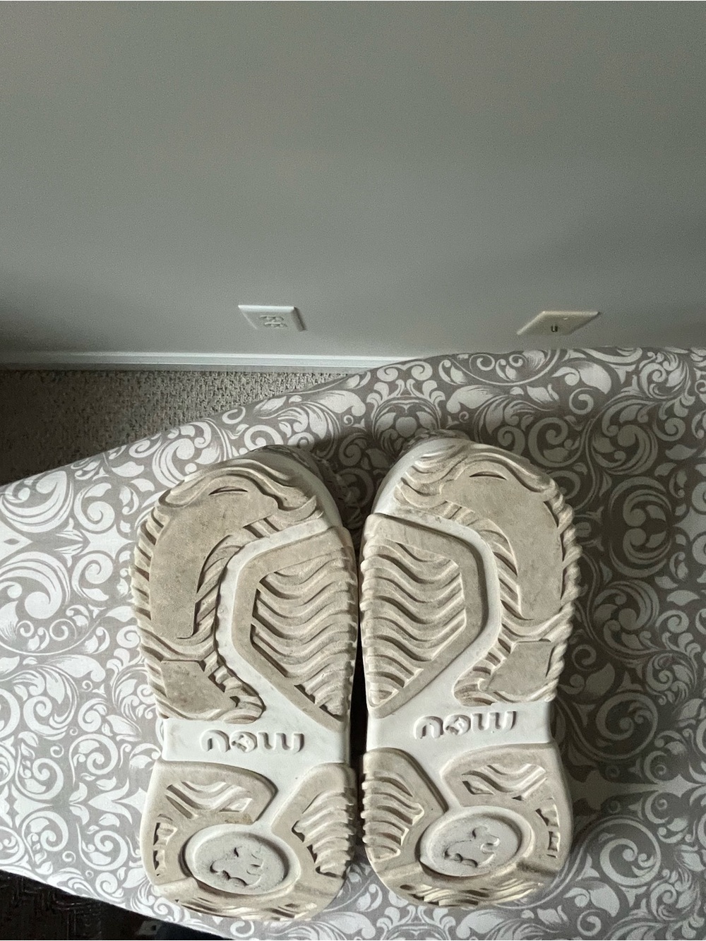 MOU Tan and White Summer Sneakers - Picture 3 of 8